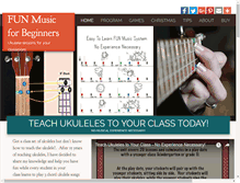 Tablet Screenshot of funmusicforbeginners.com